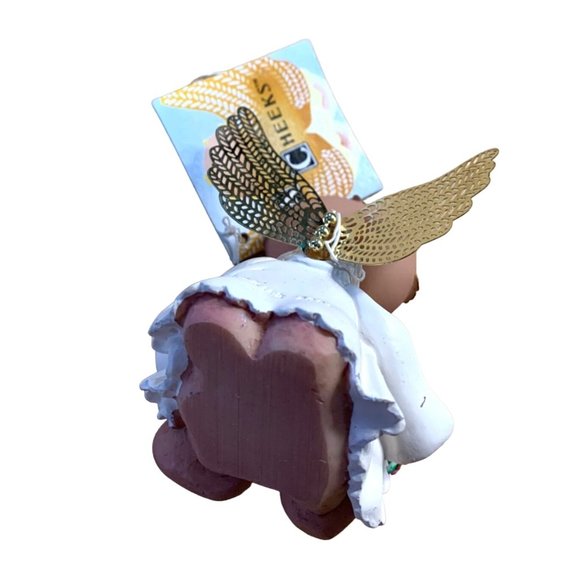 New Russ Angel Cheeks Maid of Honor 2001 Kirks Kritters Resin Hand Painted 21886 - Picture 5 of 5